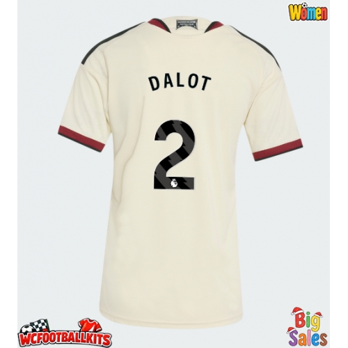 Manchester United Diogo Dalot #2 Replica Third Stadium Shirt for Women 2026-27 Short Sleeve
